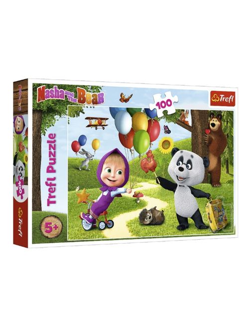 Masha and the Bear 100 Teile Puzzle Macha et l'Ours 5+ ans Multicolore