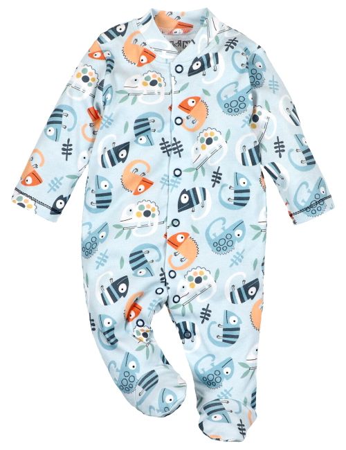 NINI Strampler Chamäleon blau