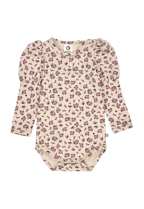 Müsli by Green Cotton Langarmbody Blumen bunt 56
