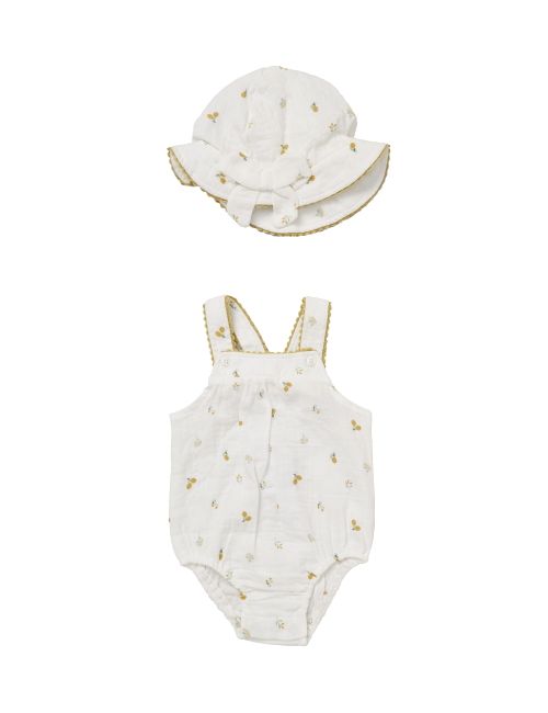Rock A Bye Baby Boutique 2 pièces Ensemble Floral Volant Crème