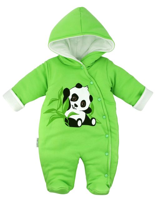 Baby Sweets Overall Happy Panda grün Newborn (56)