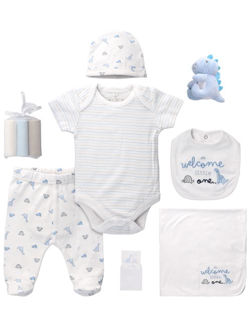 Rock A Bye Baby Boutique 10 Teile Set Dino blau 50/56 (Neugeborene)