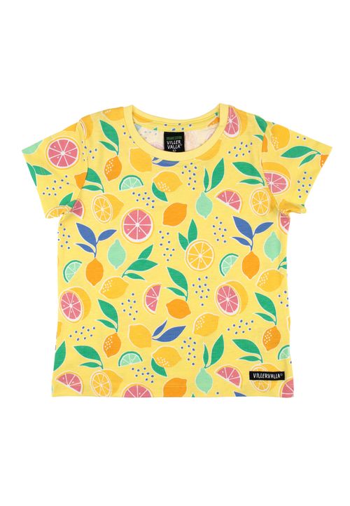 Villervalla T-Shirt Früchte gelb 122