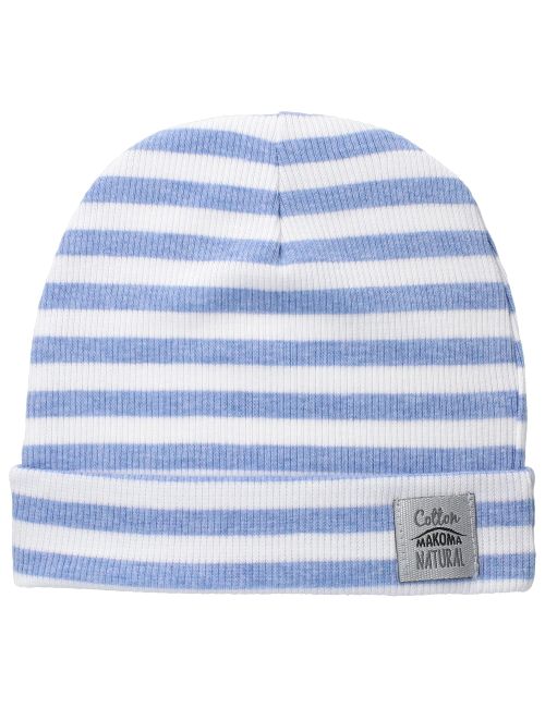 Makoma Mütze Streifen blau 56 (Neugeborene)