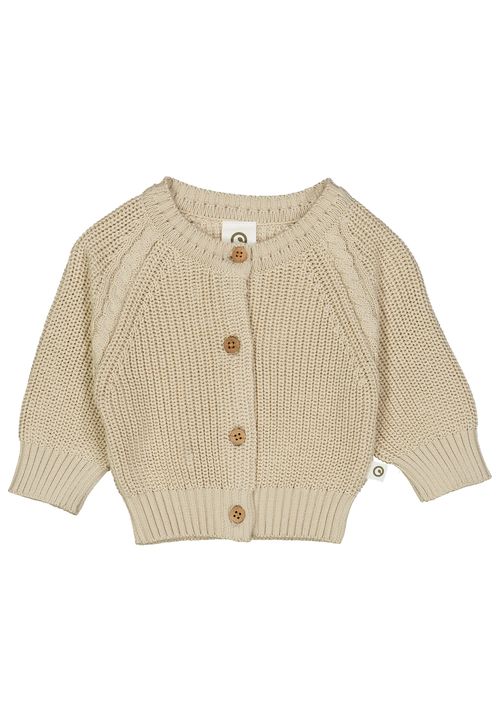 Müsli by Green Cotton Babystrickjacke Unifarben beige 56