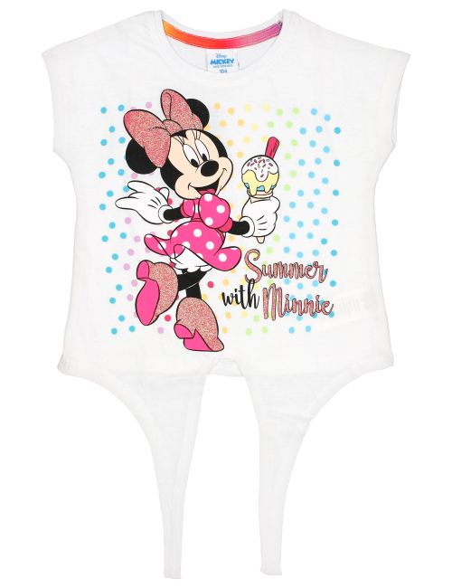 Disney T-Shirt Minnie Mouse Punkte WHITE 104 (3-4 Jahre)