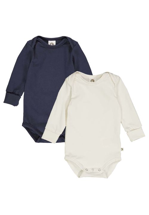 Müsli by Green Cotton Langarmbody Unifarben bunt 56