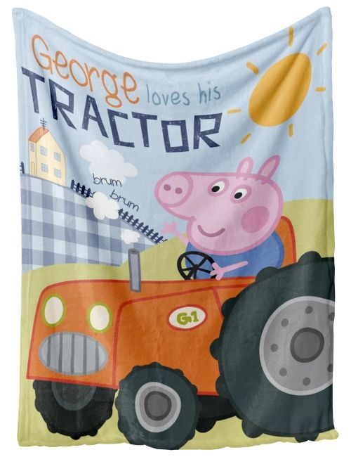 Peppa Pig Decke Peppa Wutz Fleece 100x140 cm bunt