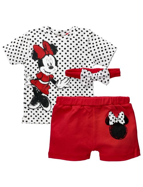 Disney Baby 3 Pieces Ensemble Minnie Mouse Rouge Baby Sweets Fr
