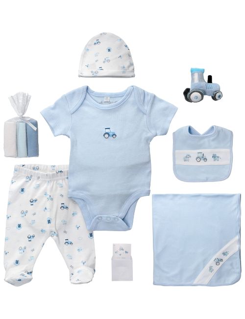Rock A Bye Baby Boutique 10 Teile Set Traktor blau