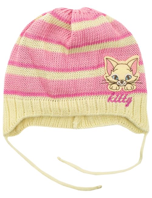 Aliap Mütze Katze rosa 68 (3-6 Monate)