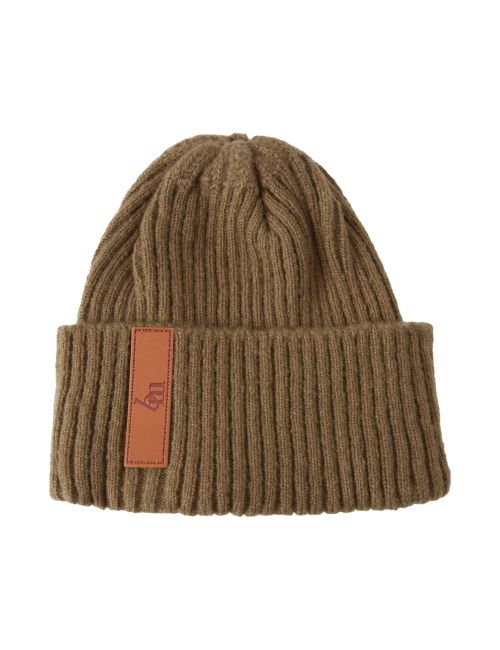 BabyMocs Beanie Mütze dunkelbraun Onesize Eltern