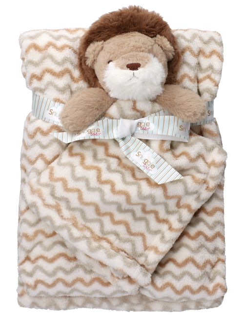 Snuggle Tots 2 Teile Set Löwe Zickzack beige