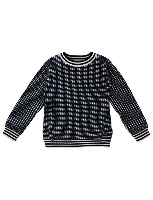 Ebbe Kids Pullover Swedish Fisherman Jacquard Navy 116 (5-6 Jahre)