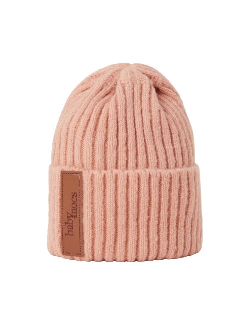 BabyMocs Beanie Mütze pink Onesize Kinder