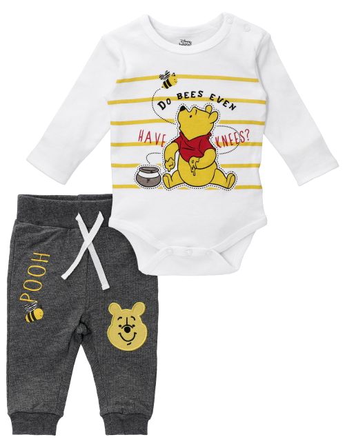 E Plus M 2 Teile Set Winnie Pooh weiß 62 (0-3 Monate)