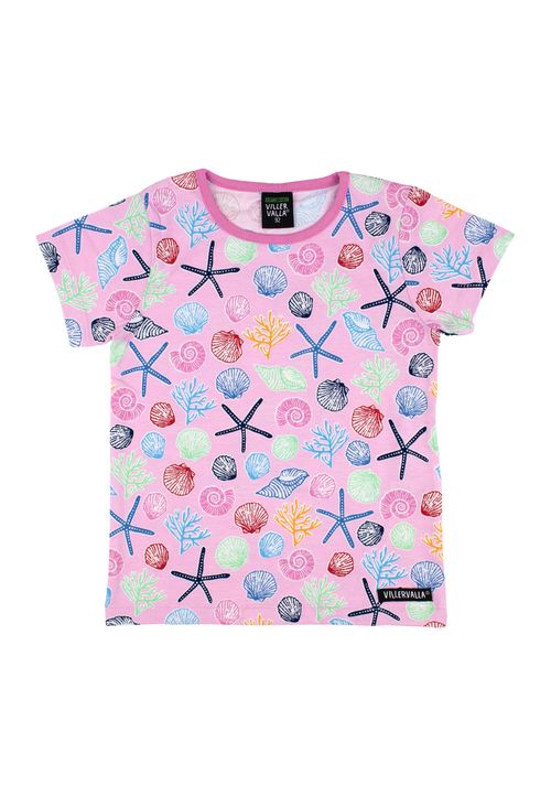 Villervalla T-Shirt Muscheln rosa 128