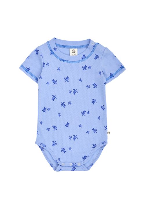 Green Cotton Kurzarmbody blau 56