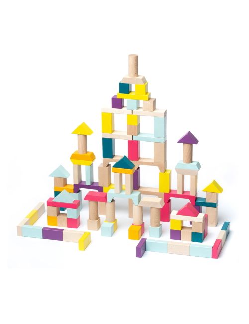 Cubika 100 Teile Cubes en bois Bois 18+ mois Multicolore