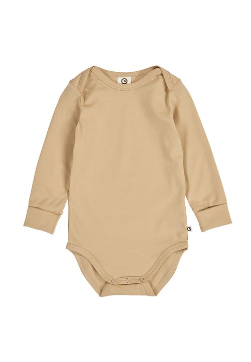 Green Cotton Langarmbody hellbraun 56