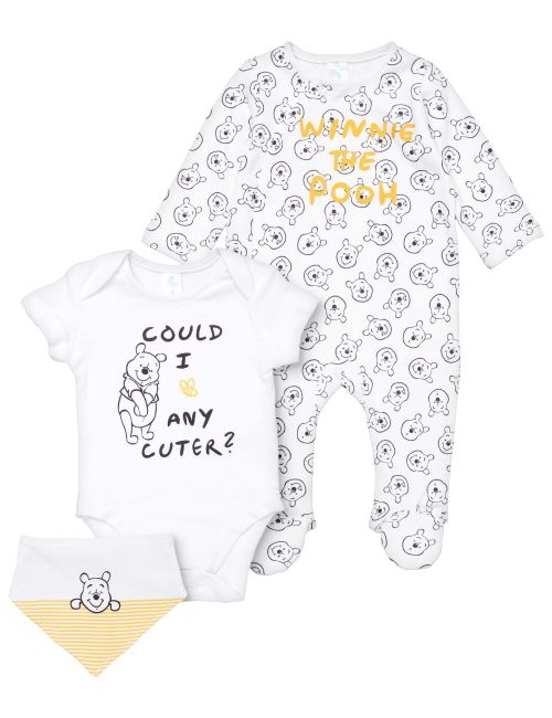 Disney 3 pièces Ensemble Winnie l'Ourson Blanc
