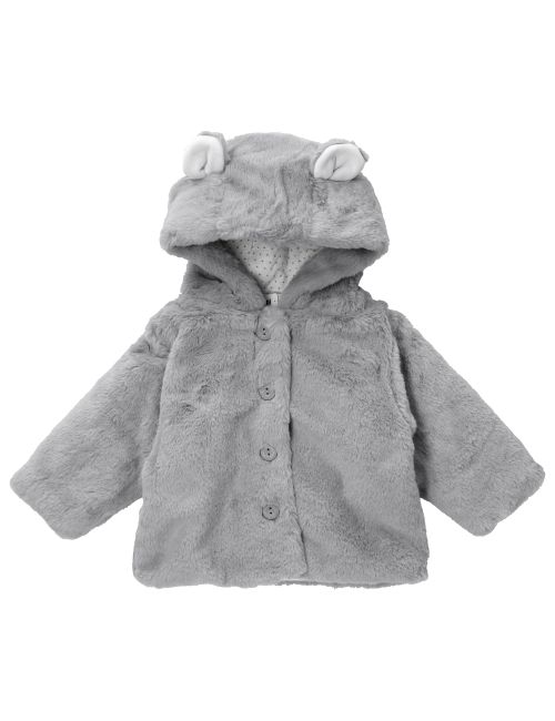 Minoti Winterjacke Kapuze grau 74 (6-9 Monate)