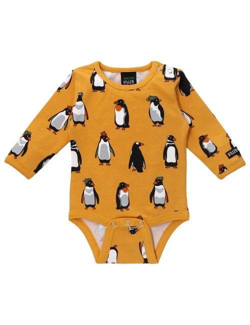 Villervalla Body Pinguin gelb 56 (Neugeborene) Gelb