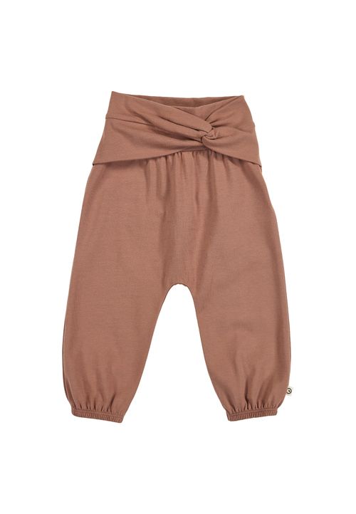 Green Cotton Babyhose braun 86