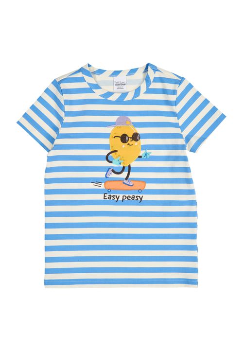 Green Cotton T-Shirt blau 86