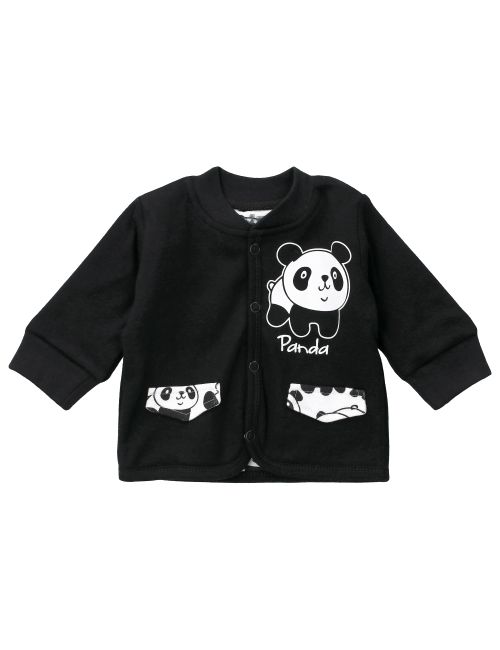 NIKI Jacke Panda schwarz 56 (Neugeborene)