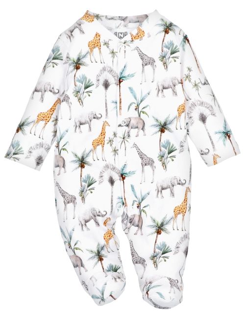 NINI Strampler Savanne weiß