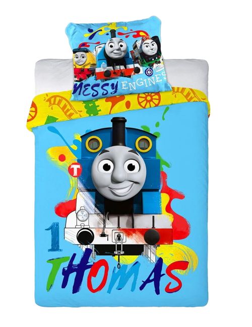 Thomas & Friends 2 Teile Bettwäsche Thomas die Lokomotive 135x100 cm bunt