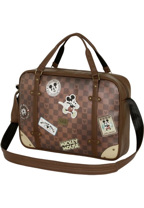 Disney Mickey Mouse Journey-Laptop Computer Bag Umhängetasche 42x30x9 cm braun braun Onesize Kinder