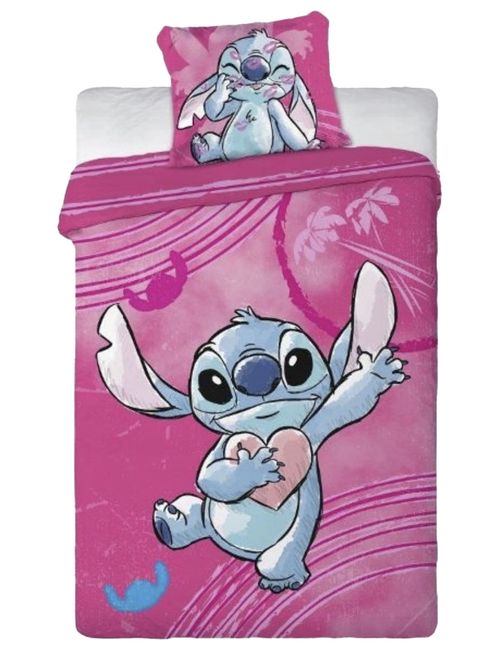 Disney 2 pièces Linge de lit Stitch 70x90 cm Rose