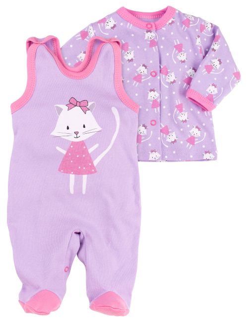 Baby Sweets 2 Teile Set Sweet Kitty rosa 12 Monate (80)